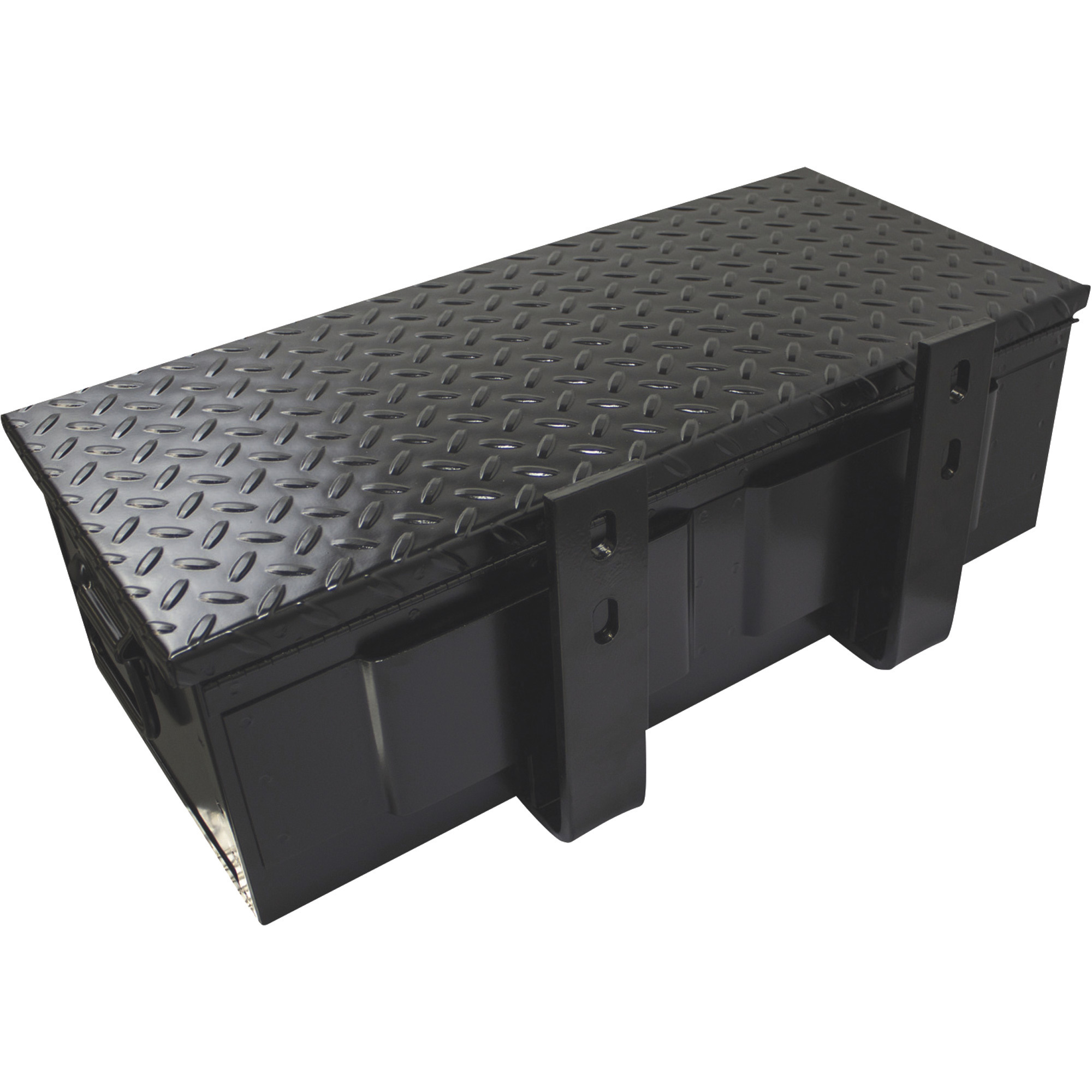 K & M, TRACTOR TOOL BOX, Width 23 in, Material Steel, Color Finish Black, Model# 1520